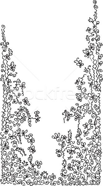 Refined Floral vignette I Stock photo © Glasaigh