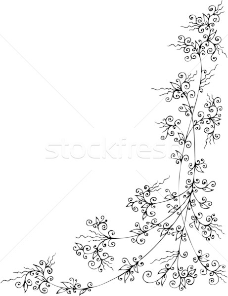 Refined Floral vignette CCLXXXVII Stock photo © Glasaigh