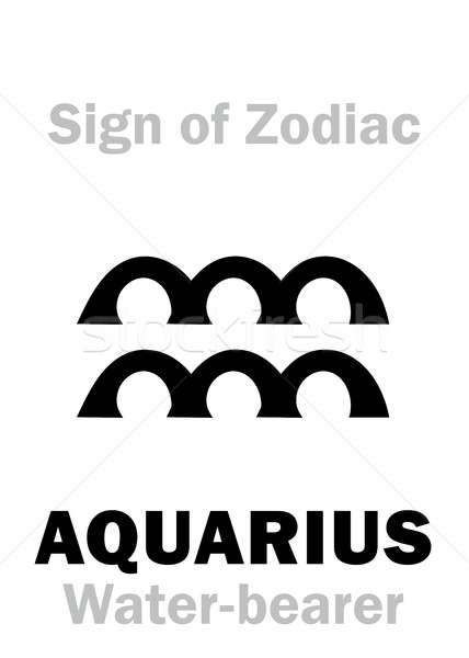 Foto stock: Astrologia · assinar · zodíaco · alfabeto