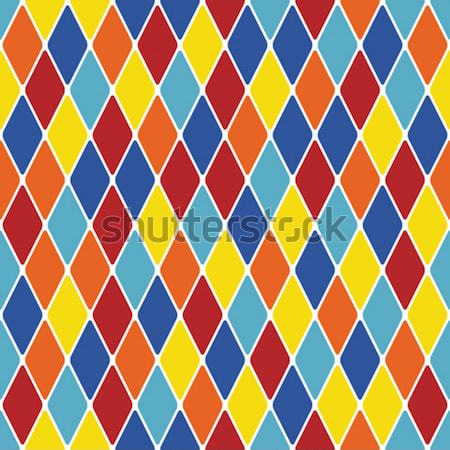 Harlequin parti-coloured seamless pattern 3.1 Stock photo © Glasaigh