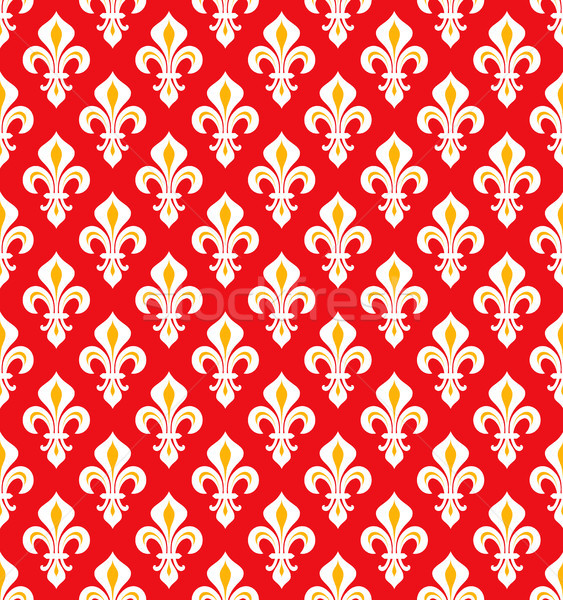 Royal Heraldic Lilies, seamless pattern Stock photo © Glasaigh