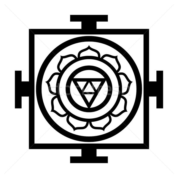 Mandala grafiek universum religieuze symbool Stockfoto © Glasaigh