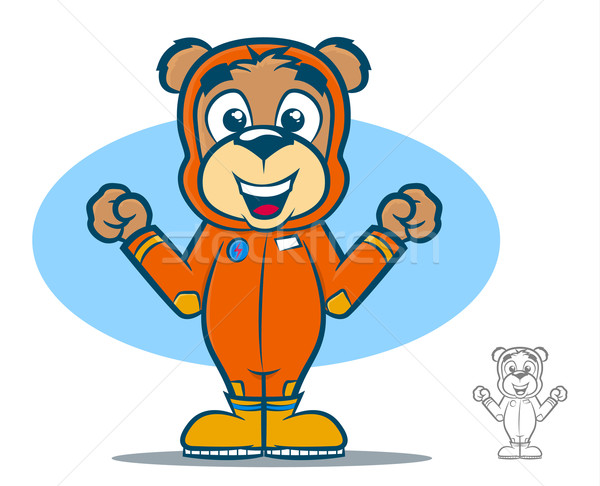 Flight Suit Bear Stock photo © gleighly