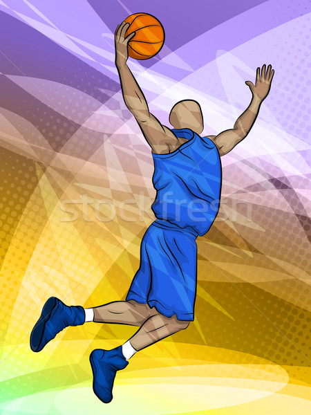 Illustratie ontwerp sport springen jongen Stockfoto © gleighly