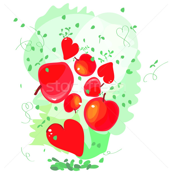 Cute design accueil cartes saint valentin coeurs [[stock_photo]] © Glenofobiya