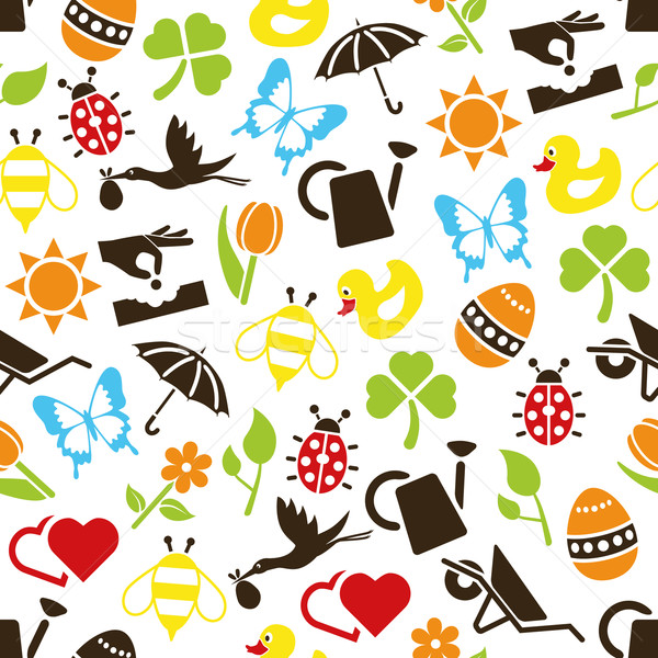 spring seamless pattern Stock photo © glorcza