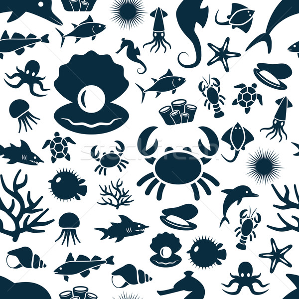 sealife seamless pattern Stock photo © glorcza