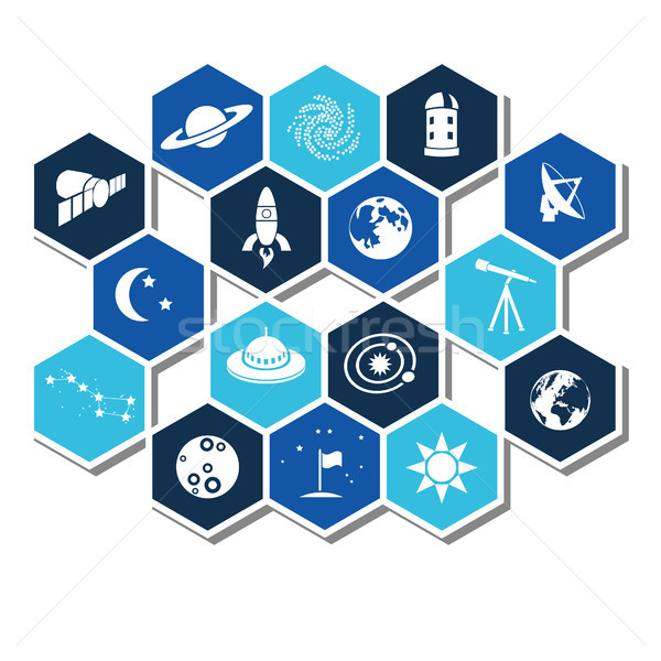 Stock photo: space icons