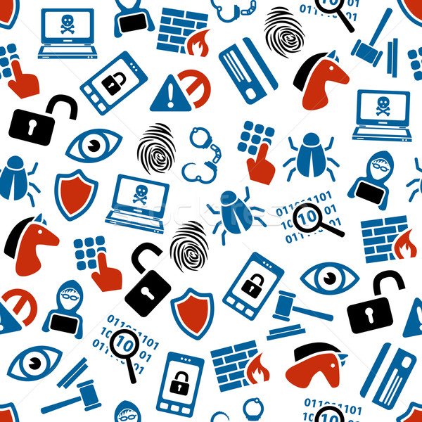 hacker seamless pattern Stock photo © glorcza