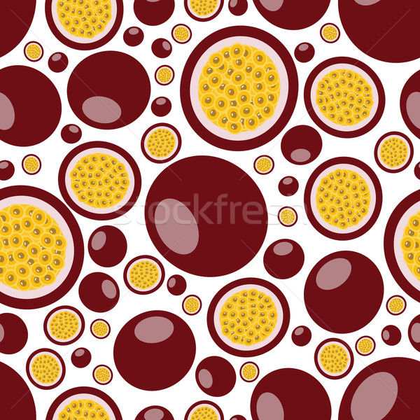 passion fruit seamless pattern Stock photo © glorcza