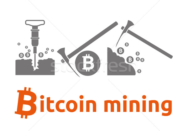 bitcoin mining Stock photo © glorcza