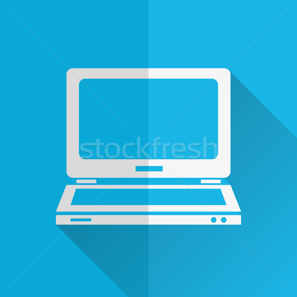 Zdjęcia stock: Computer · icon · komputera · laptop · monitor · cyfrowe · informacji