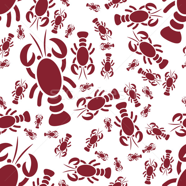 lobster seamless pattern Stock photo © glorcza