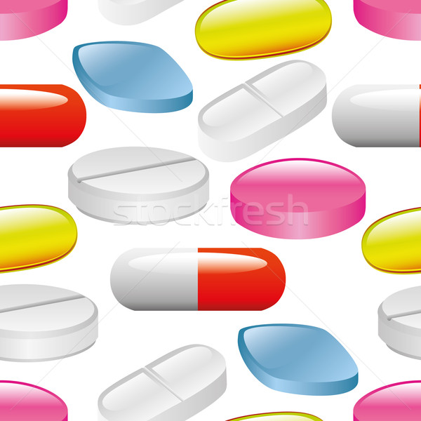 Stock photo: pills pattern