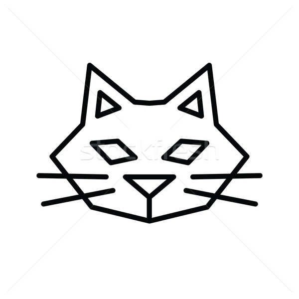 Super simple cat outline for an icon