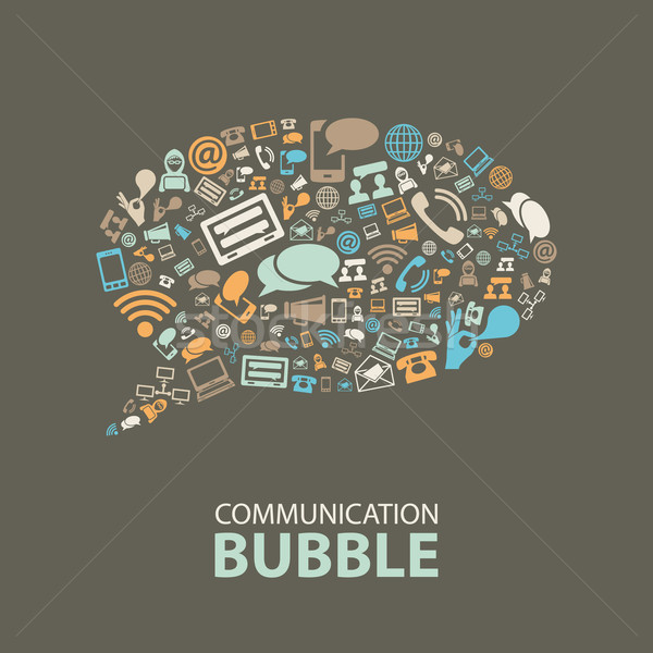 communication bubble Stock photo © glorcza