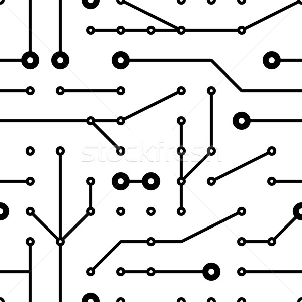 Imprimé circuit résumé tissu pouvoir [[stock_photo]] © glorcza