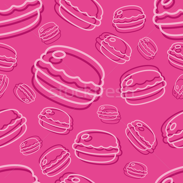 macaron seamless pattern Stock photo © glorcza