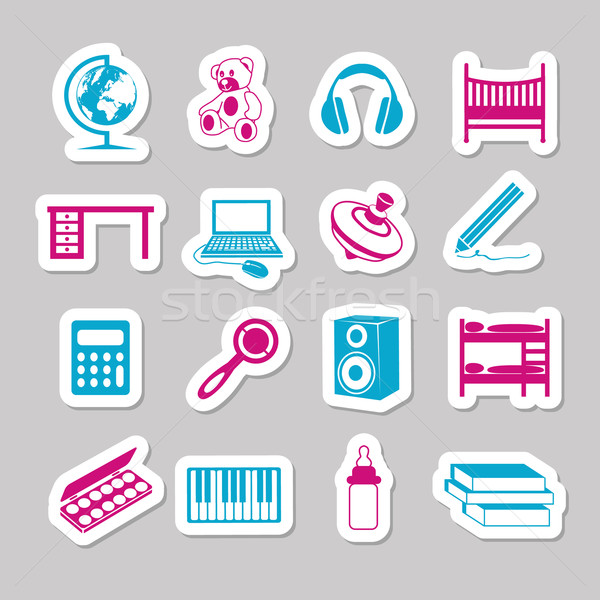children room stickers Stock photo © glorcza