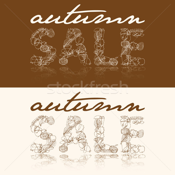 autumn sale Stock photo © glorcza