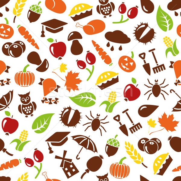 autumn seamless pattern Stock photo © glorcza