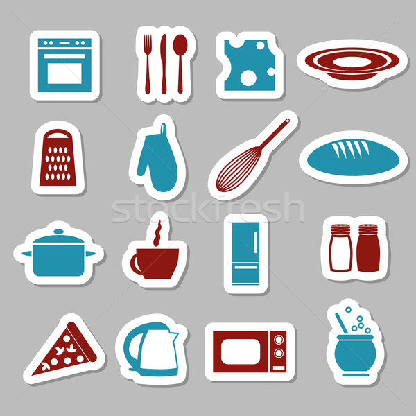 kitchen stickers Stock photo © glorcza
