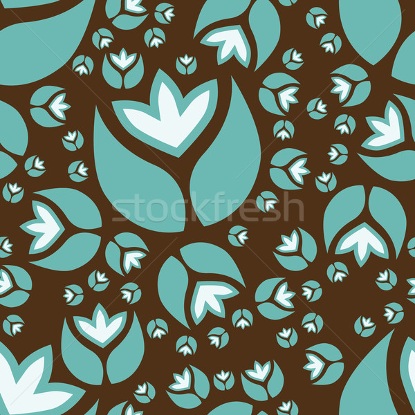 Motif de fleur tissu wallpaper modèle carrelage décoration Photo stock © glorcza