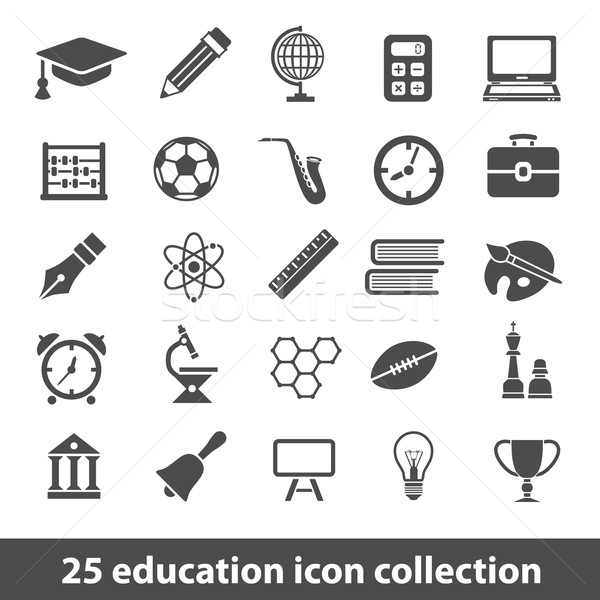 education icons Stock photo © glorcza