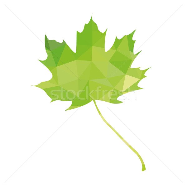 maple leaf icon Stock photo © glorcza