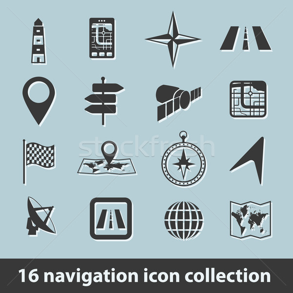 navigation icons Stock photo © glorcza