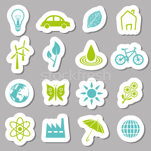 environment stickers Stock photo © glorcza