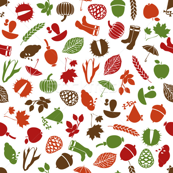 autumn  seamless pattern Stock photo © glorcza