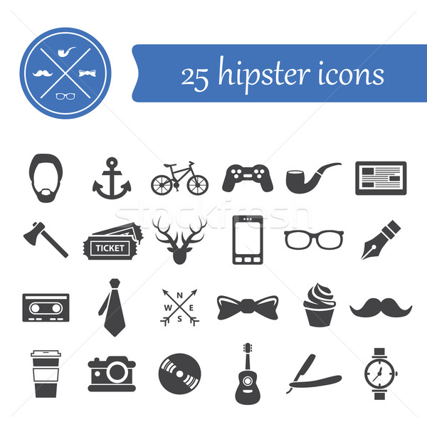 hipster icons Stock photo © glorcza