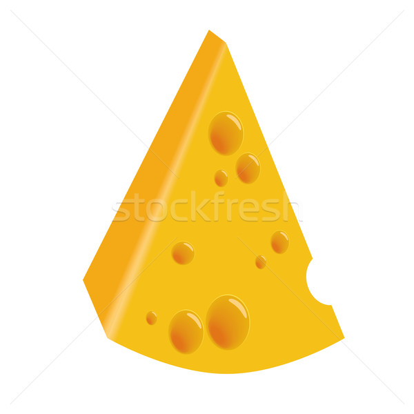 Stuk kaas melk vet Geel product Stockfoto © glorcza