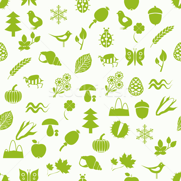 nature seamless pattern Stock photo © glorcza