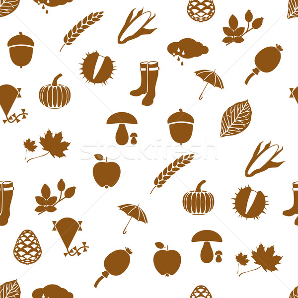 autumn seamless pattern Stock photo © glorcza
