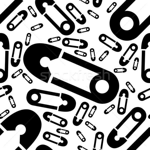 safety pin seamless pattern Stock photo © glorcza