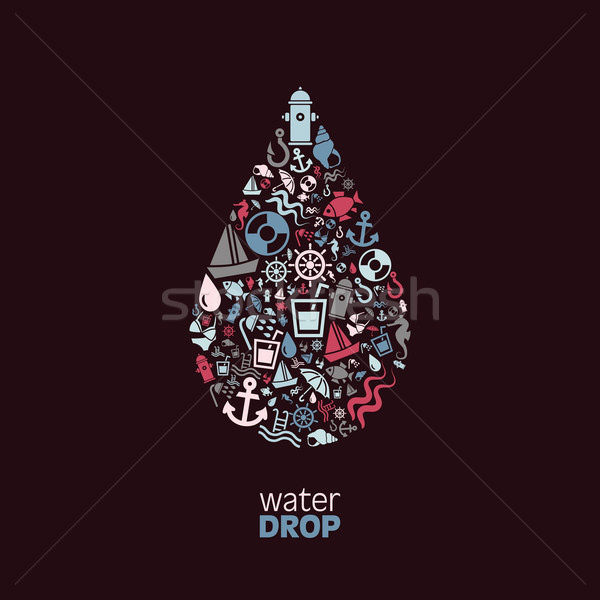 water drop Stock photo © glorcza