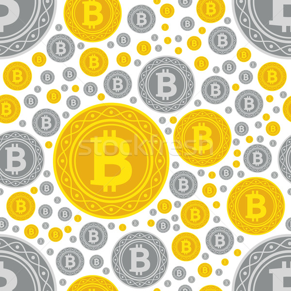 Bitcoin munten textuur ontwerp markt Stockfoto © glorcza