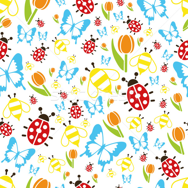 Primavera diseno fondo tulipán tejido Foto stock © glorcza