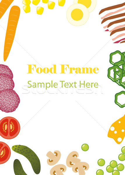 Stock photo: food frame