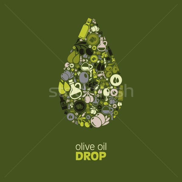 olive oil drop Stock photo © glorcza