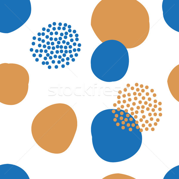 abstract pattern with circles and dots Stock photo © glorcza