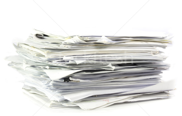 Stock Photo Piled Up Office Work Papers Stock Photo Piled Up Office Work Papers