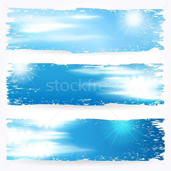 Beautiful summer sky banners Stock photo © glyph