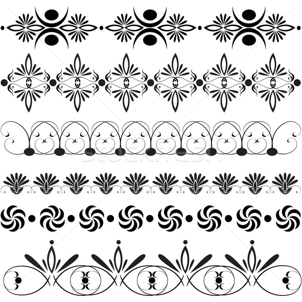 Large set of floral design elements  Stock photo © glyph