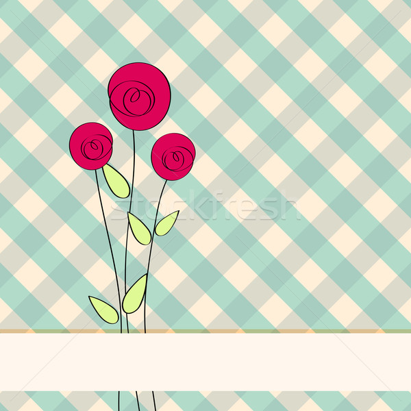 Belo floral romântico vetor estilo Foto stock © glyph