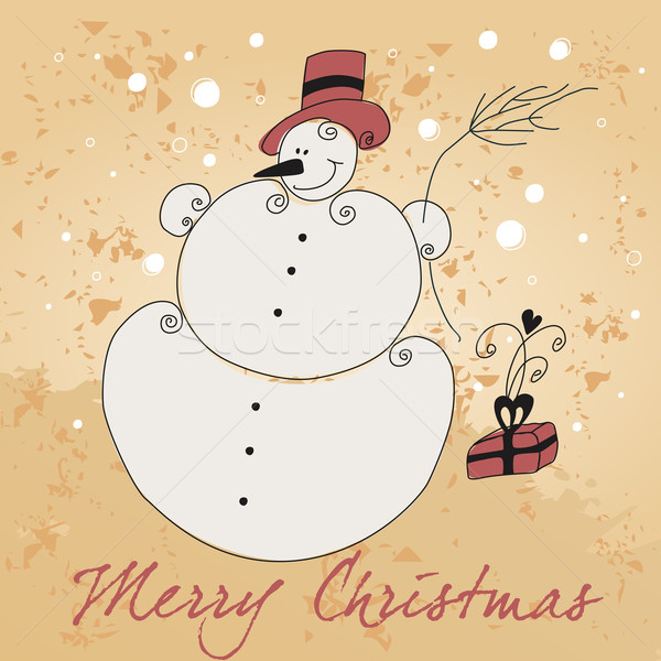 Cute vecteur dessinés à la main style Noël [[stock_photo]] © glyph