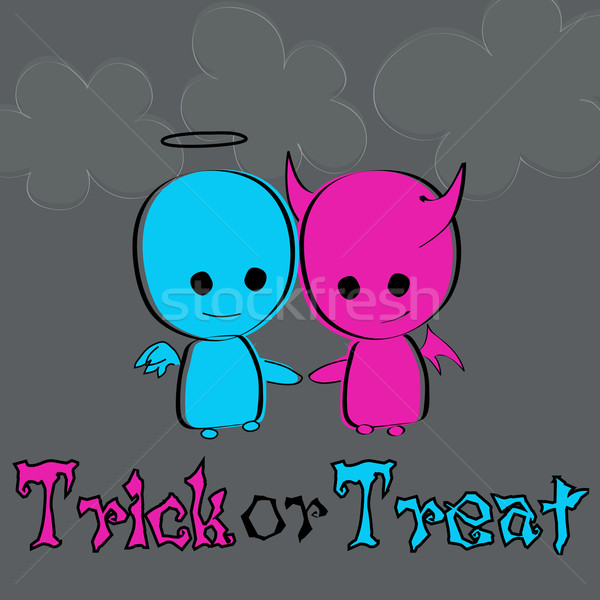 Cute halloween illustratie vector kind ontwerp Stockfoto © glyph