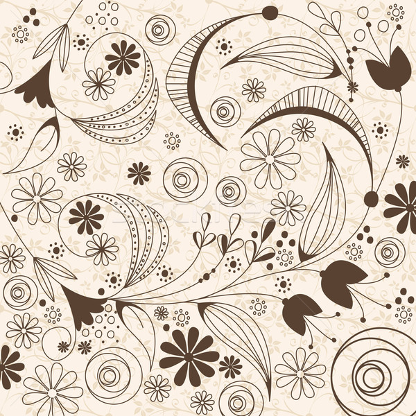 Vintage floral vecteur belle résumé rétro Photo stock © glyph